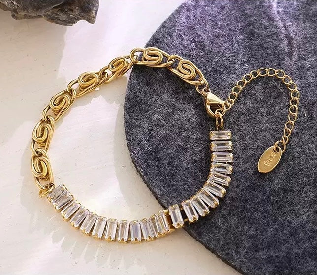 Rulebreaker Rhinestone Bracelet