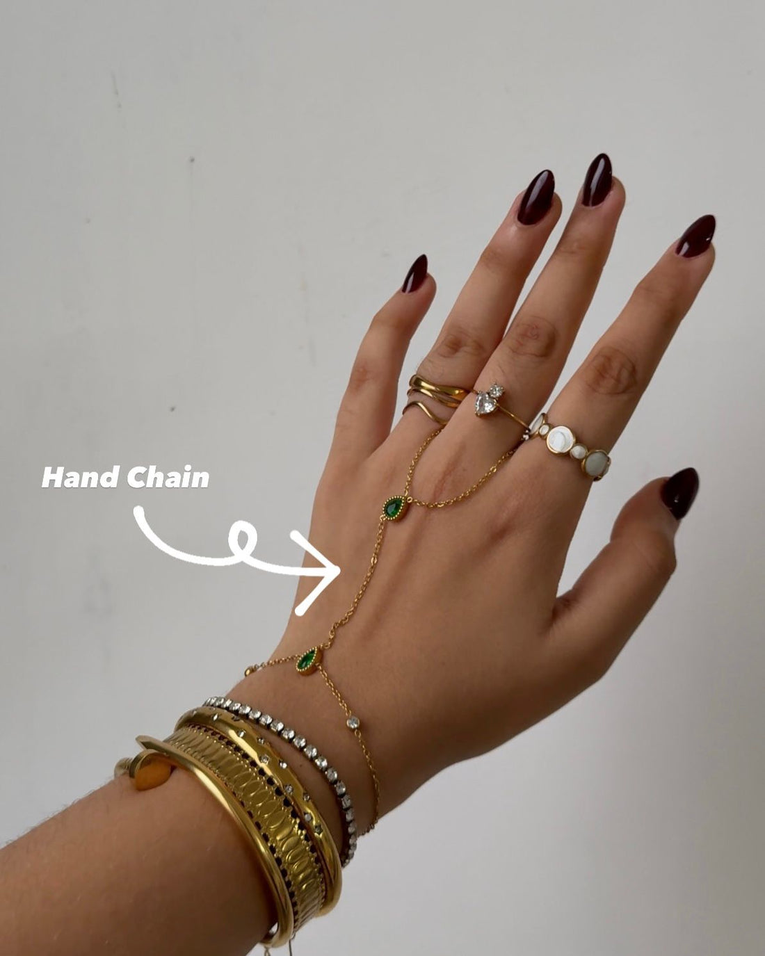 Petal Radiance Hand Jewelery